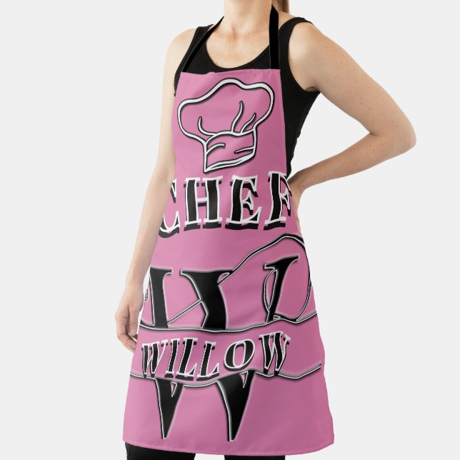 Personalized Monogram (W) Apron (Insitu)