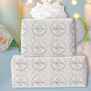 Personalized Monogram Wedding Wrapping Paper