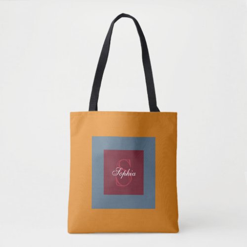 Personalized Monogram Winter Tote Bag