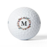 Personalized Monogram Womens Floral Golf Balls