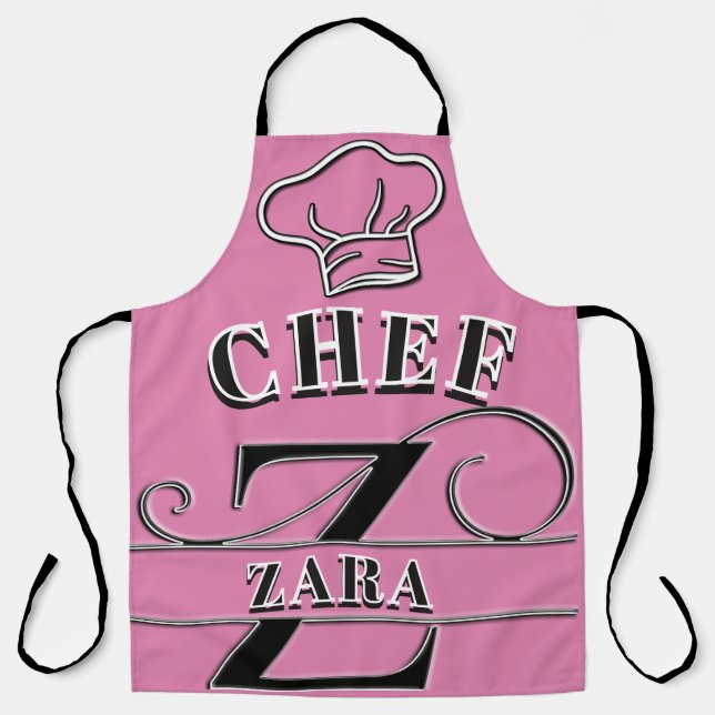 Personalized Monogram (Z) Apron (Front)