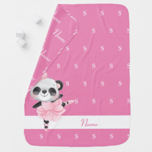 Personalized Monogramed pink Baby Blanket
