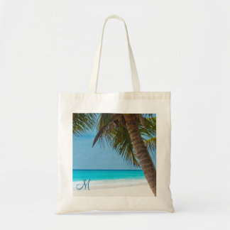 Personalized Monogrammed Beach Bags Palm Trees