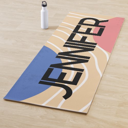 Personalized Monogrammed Colorful Yoga Mat