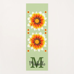 Personalized Monogrammed Floral Yoga Mat