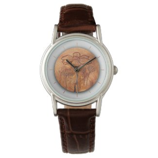Personalized Monogrammed & Flourished wood center