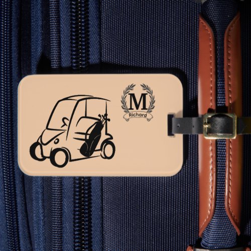 Personalized Monogrammed Golf Bag Tag Golfer Gift Luggage Tag