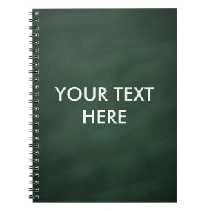 Personalized Monogrammed Green Chalkboard Notebook