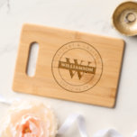 Personalized Monogrammed Initial Couple Name Engraved Cutting Board<br><div class="desc">Introducing our Personalized Monogrammed Initial Couple Names Cutting Board, a heartfelt addition to any kitchen and a cherished gift for any occasion. Crafted with care, this custom charcuterie board features the monogrammed initials of the couple along with their names, adding a personal touch to every meal. Perfect as wedding favors...</div>