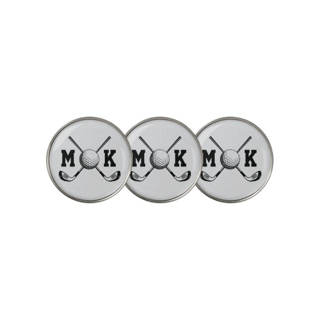 Personalized Monogrammed Initial Name - Custom Golf Ball Marker (3 Up)