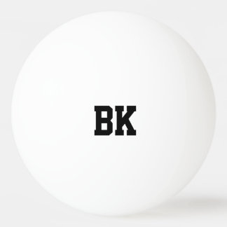 Personalized monogrammed initial ping pong balls