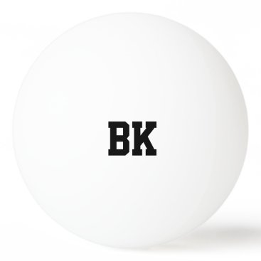 Personalized monogrammed initial ping pong balls