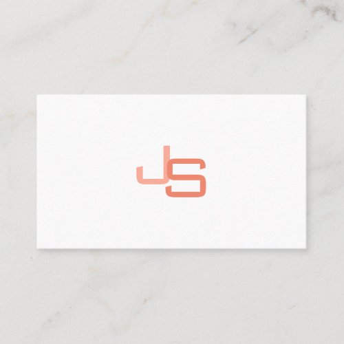 Personalized Monogrammed Modern Elegant Template Business Card