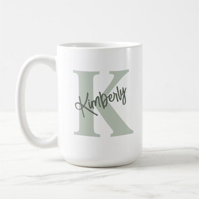 Personalized Monogrammed Name Coffee Mug (Left)