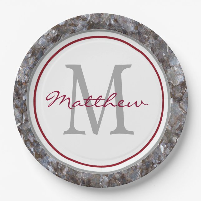 Personalized & Monogrammed  Paper Plates (Front)