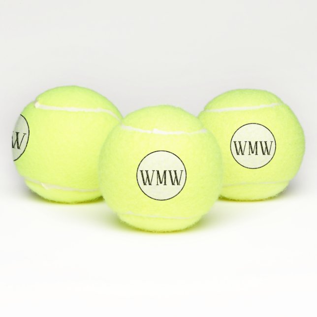 Personalized Monogrammed Tennis Balls (Multi)