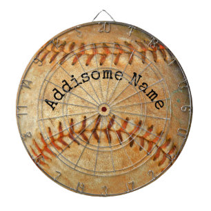 Personalized Monogrammed Vintage Baseball Dart Board