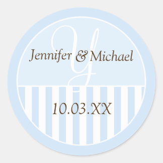 Personalized Monogrammed Wedding Favor Labels