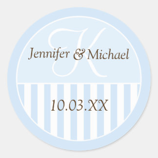 Personalized Monogrammed Wedding Favor Labels