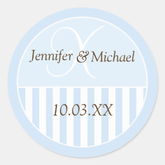 Personalized Monogrammed Wedding Favor Labels