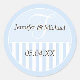 Personalized Monogrammed Wedding Favor Labels