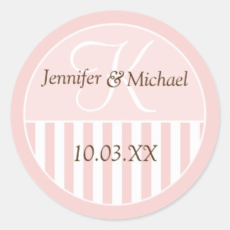 Personalized Monogrammed Wedding Favor Labels