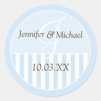 Personalized Monogrammed Wedding Favor Labels