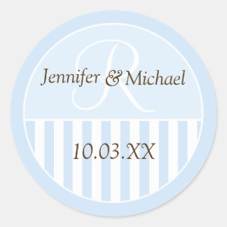 Personalized Monogrammed Wedding Favor Labels