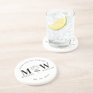 Personalized Monogrammed Wedding Gifts Favors Coaster