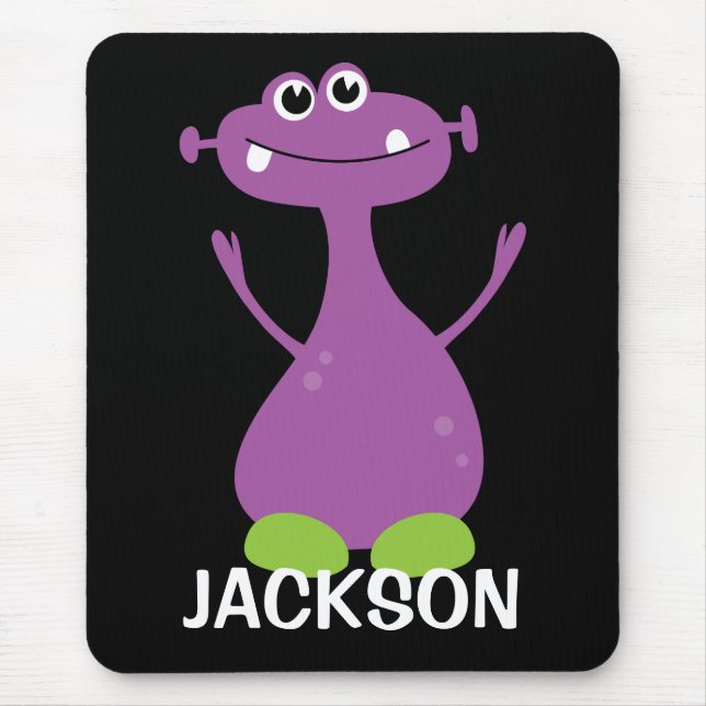 Personalized Monster Mousepad for Kids (Front)