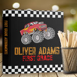 Personalized Monster Truck Back to School 3 Ring Binder<br><div class="desc">Attention all monster truck fans! This fun personalized binder is perfect for Back to School! The text on the front can be personalized with your child's name.</div>