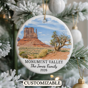 Personalized Monument Valley Navajo Tribal Park Ceramic Ornament