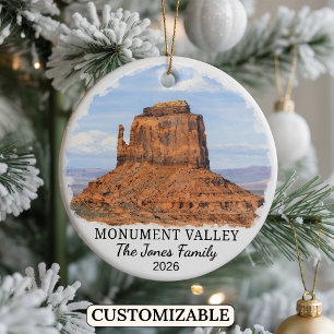 Personalized Monument Valley Navajo Tribal Park Ceramic Ornament