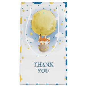 Personalized Moon Air Balloon Favor Small Gift Bag