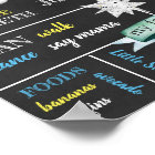 Personalized Moon and Stars Birthday Poster