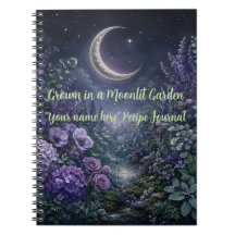 Personalized Moonlit Botanica Recipe Journal