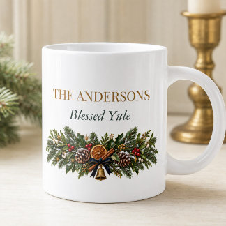 Personalized Moonlit Yule Winter Solstice Mug