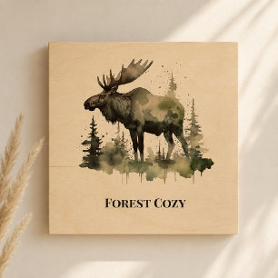 Personalized Moose Cabin Decor Lodge Wall Style
