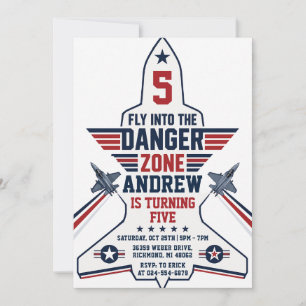 Personalized morden Air force Birthday Invitation