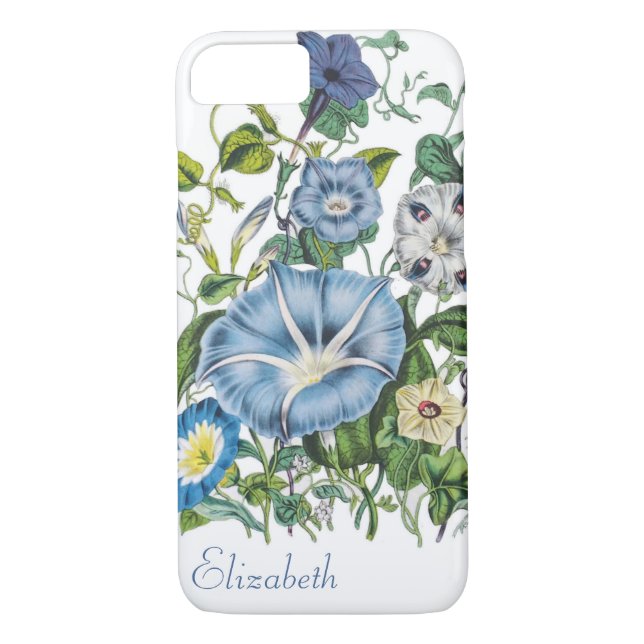 Personalized Morning Glories Case-Mate iPhone Case (Back)
