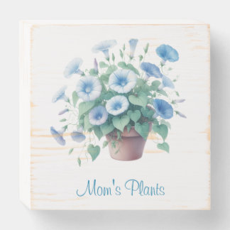 Personalized Morning Glory Wood Sign