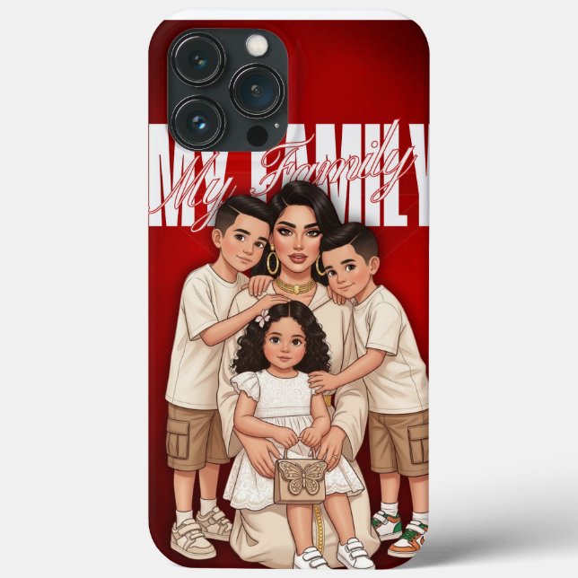 Personalized Moroccan Family Phone Case  (Back)
