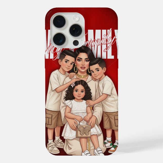 Personalized Moroccan Family Phone Case  (Back)
