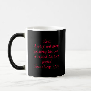 Personalized Morphing Mug-Rose Design Color Morph Mug