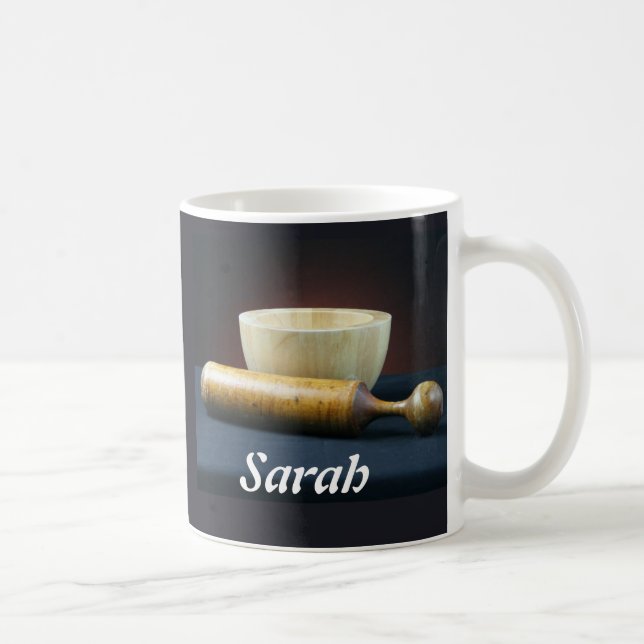 Personalized Mortar and Pestle Mug (Right)