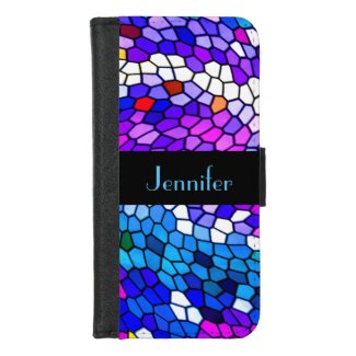 Personalized Mosaic Pattern iPhone 8/7 Wallet Case