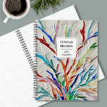 Personalized Mosaic Planner<br><div class="desc">This unique planner is decorated with a colorful mosaic.
Easily customizable with your name and year.
Use the edit option to change the text size, style, or color.
Because we create our artwork you won't find this exact image from other designers.
Original Mosaic © Michele Davies.</div>