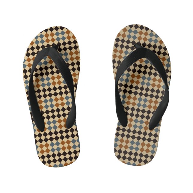 Personalized Mosaic Tile  Kid's Flip Flops (Footbed)