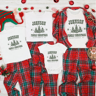 Personalized Moss Green Family Christmas Matching T-Shirt