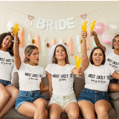 Personalized Most Likely To Bachelorette Party T_Shirt